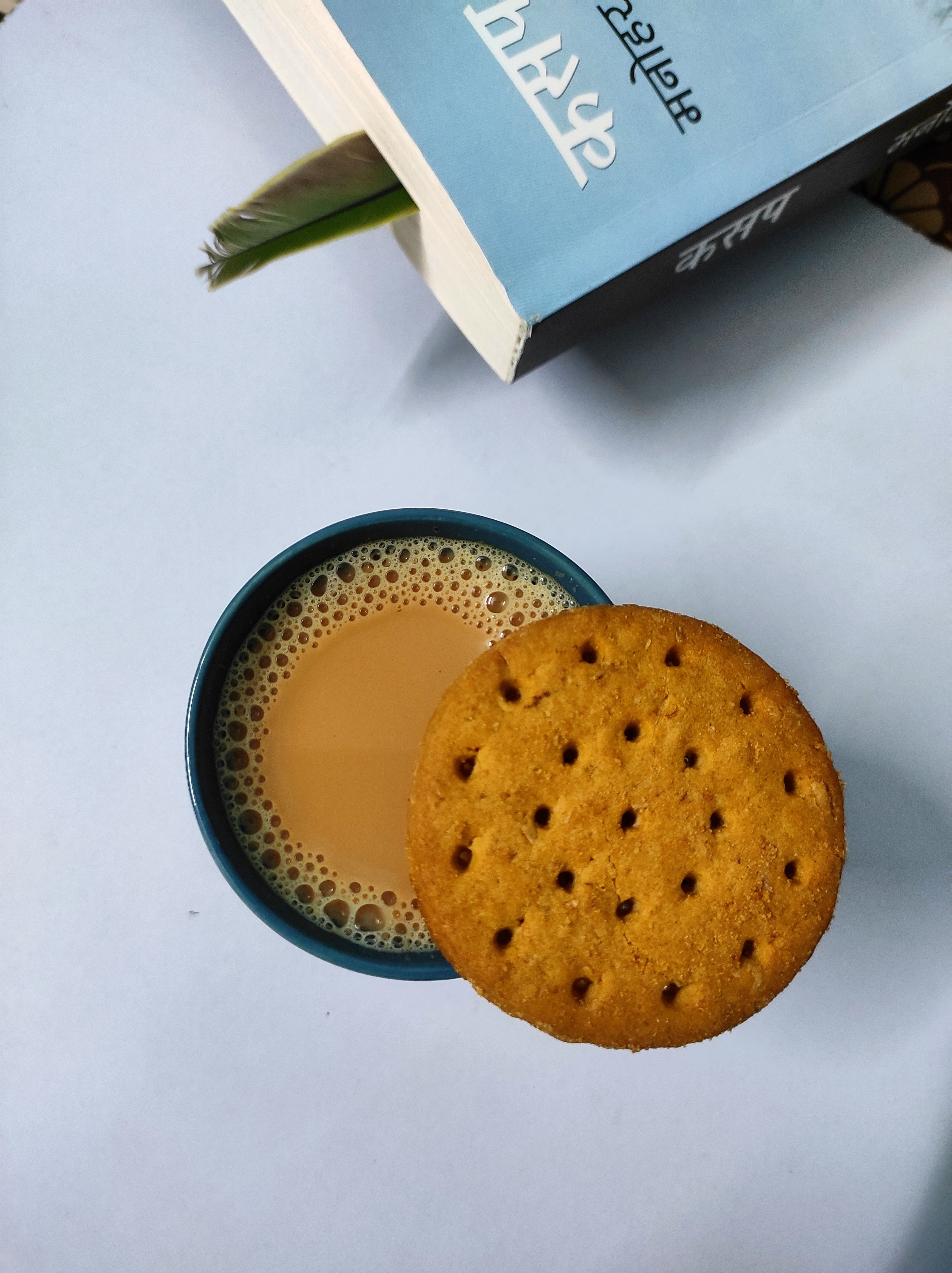 Chai with biscuit