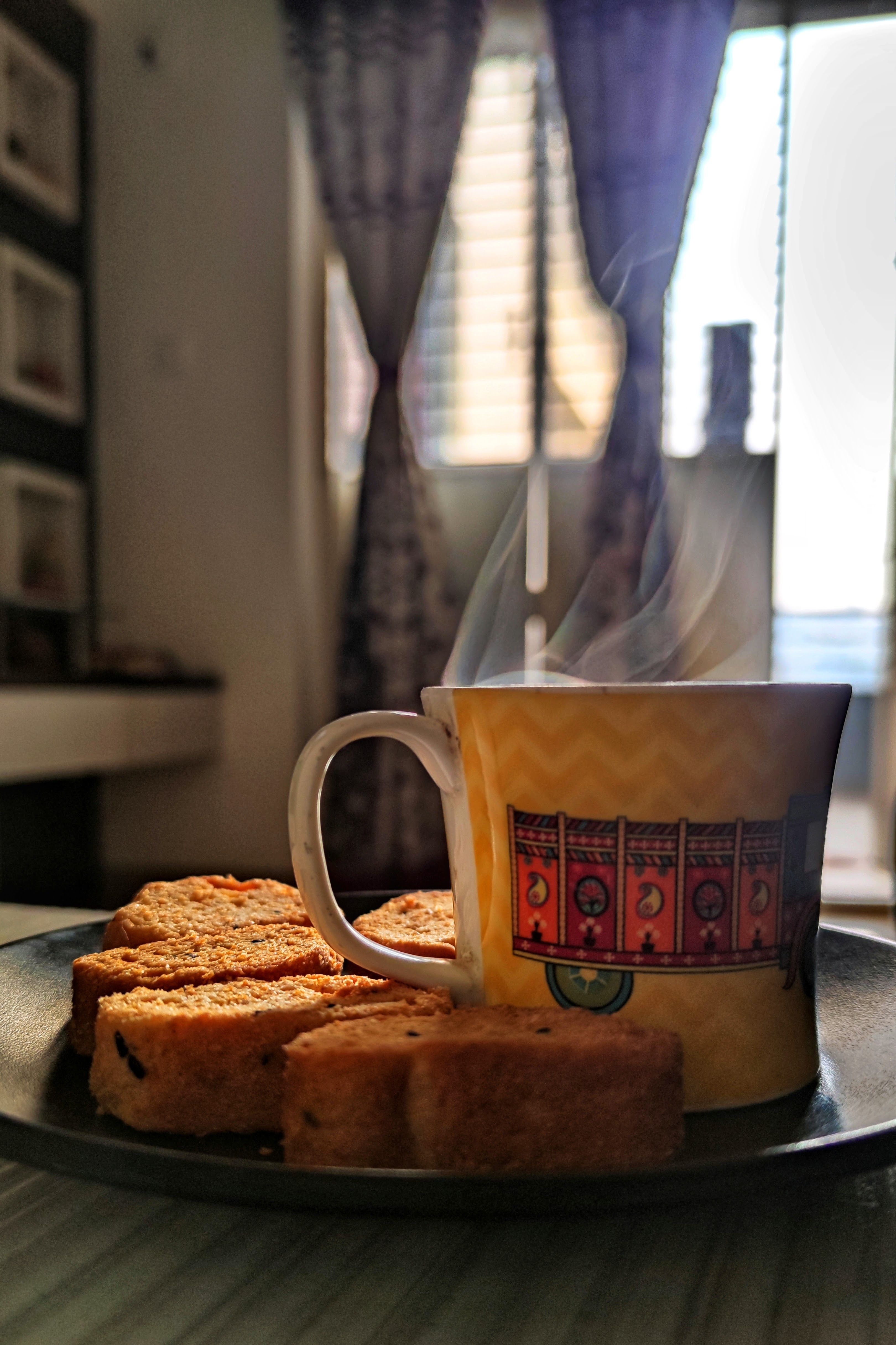 A steaming cup of Good Day Tea